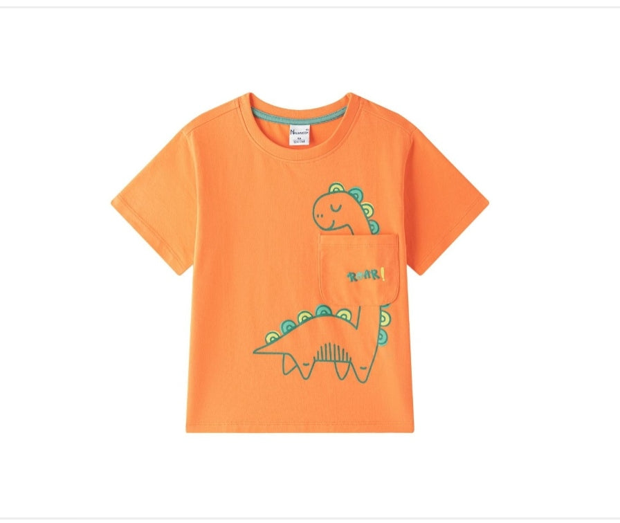 CONJUNTO DINOSAURIO NARANJA
