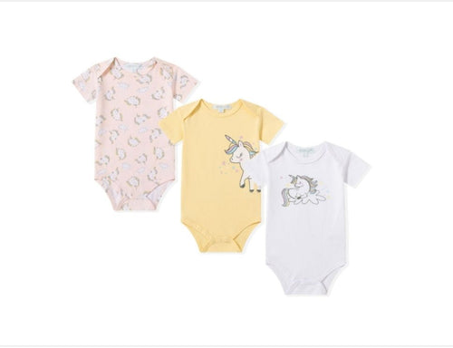 BODIES DE MANGA CORTA - PACK DE TRES - L&N Kids